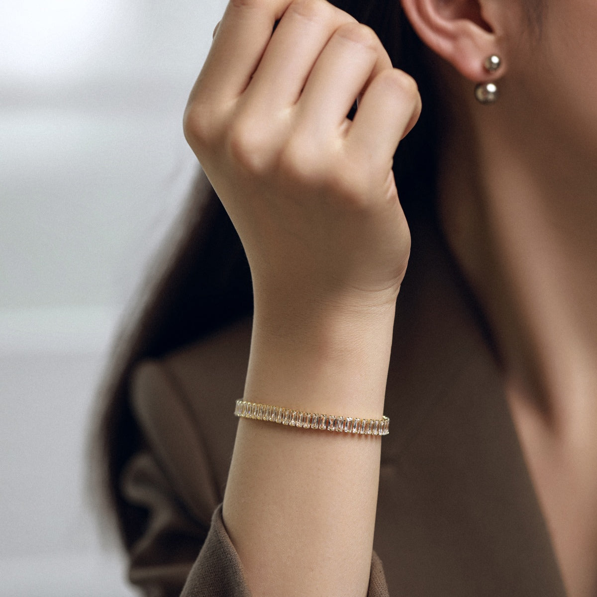 [Lumi Jewellery]Exquisite Emerald Cut Daily Bracelet