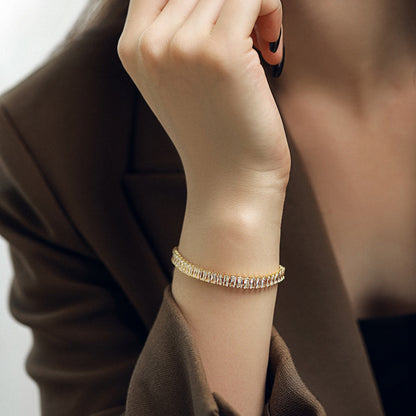 [Lumi Jewellery]Exquisite Emerald Cut Daily Bracelet