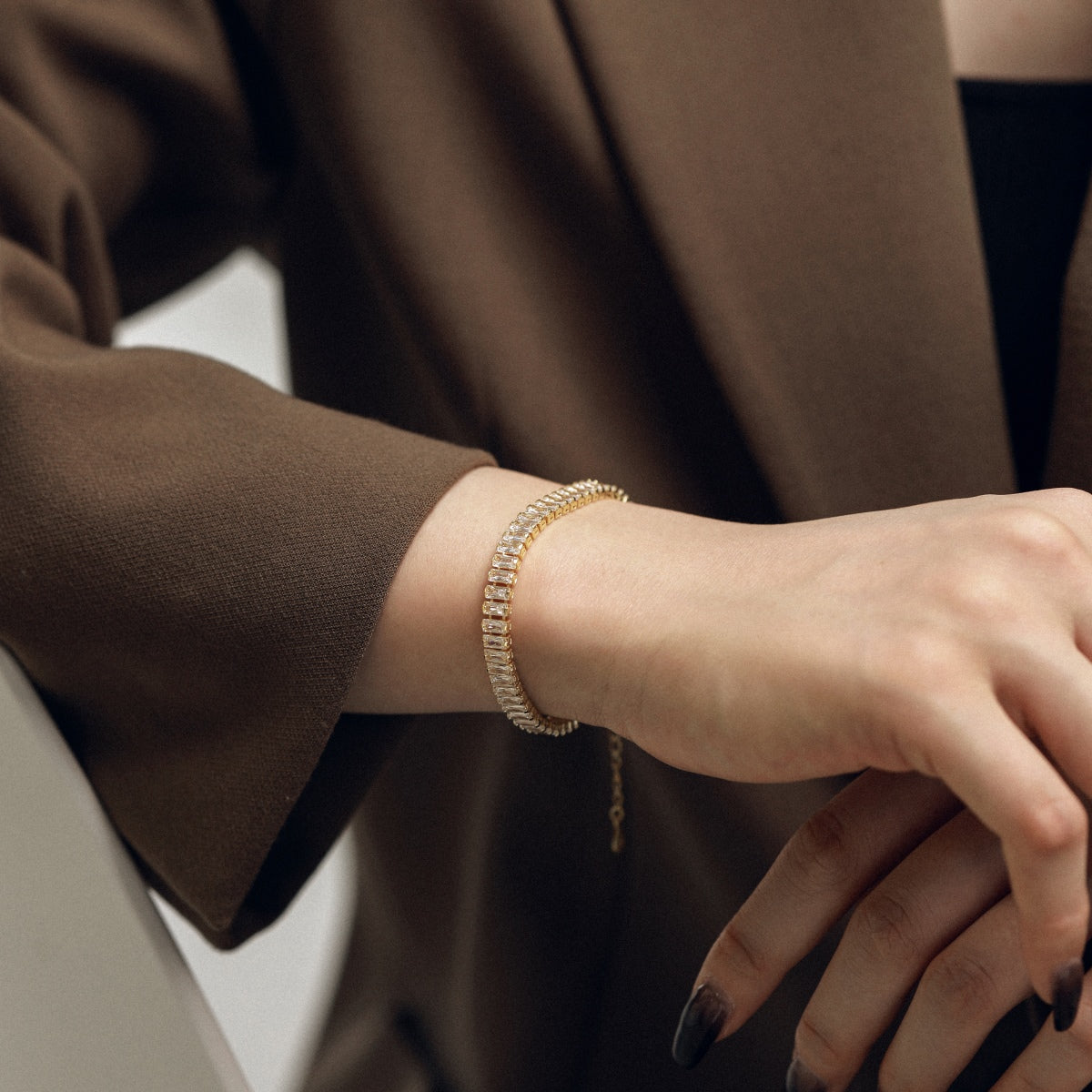 [Lumi Jewellery]Exquisite Emerald Cut Daily Bracelet