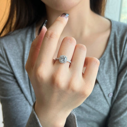 [Lumi Jewellery]Dazzling Resplendent Round Cut Wedding Ring