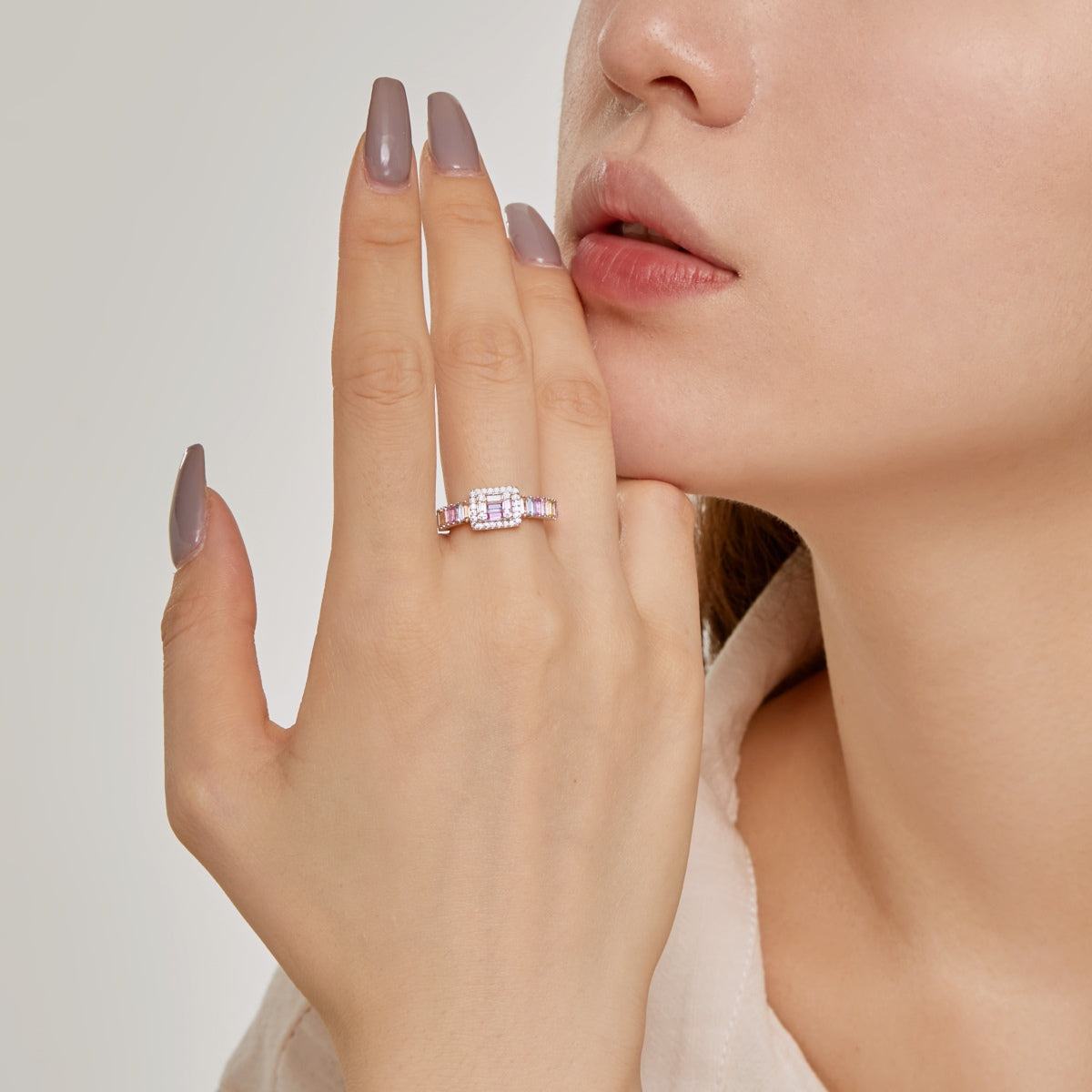 [Lumi Jewellery]Exquisite Colorful Radiant Cut Party Ring
