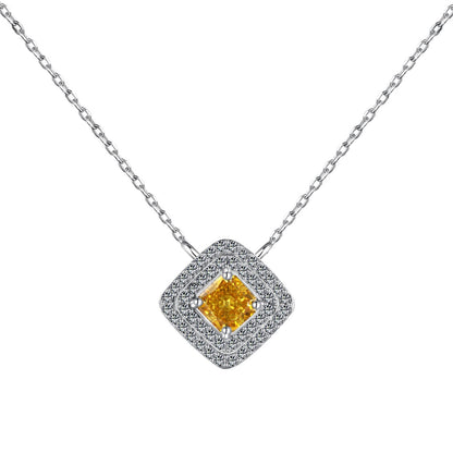 [Lumi Jewellery]Sparkling Asscher Cut Necklace
