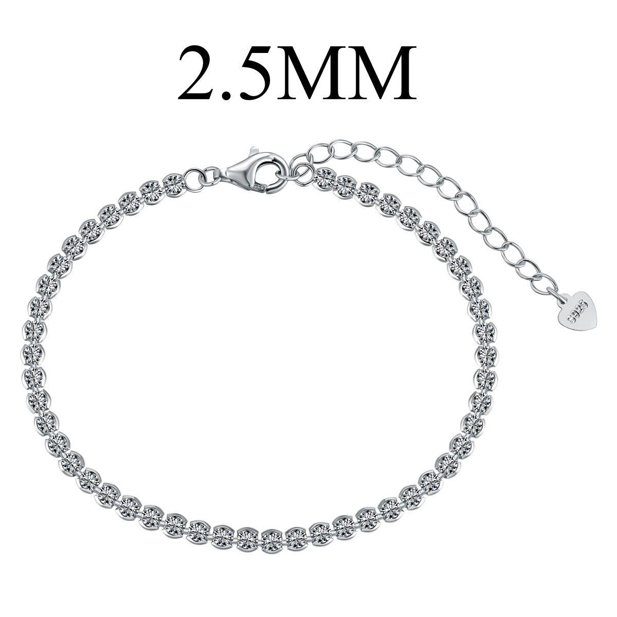 [Lumi Jewellery]Dazzling Sparkling Round Cut Daily Bracelet
