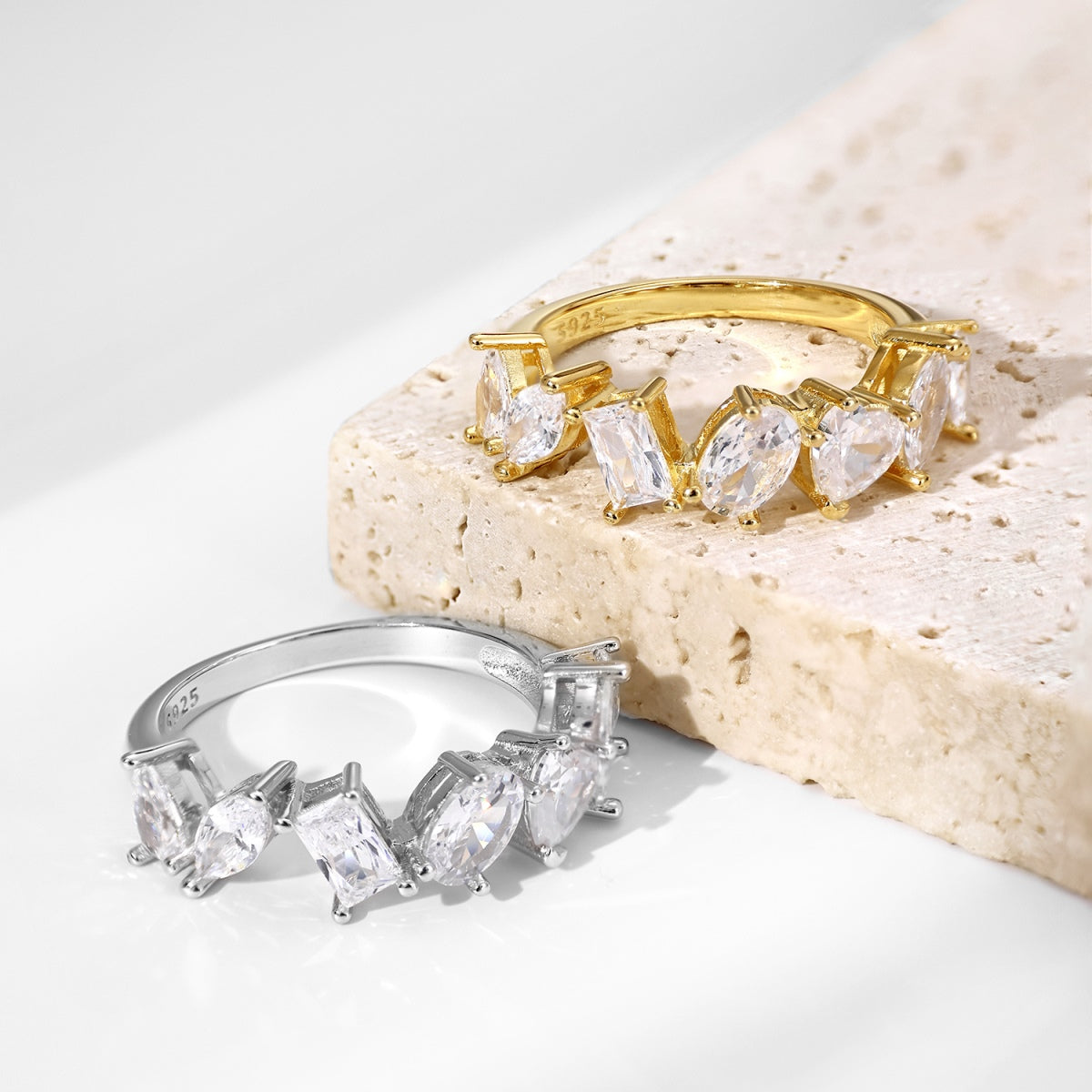 [Lumi Jewellery]Delicate Multi Cut Ring