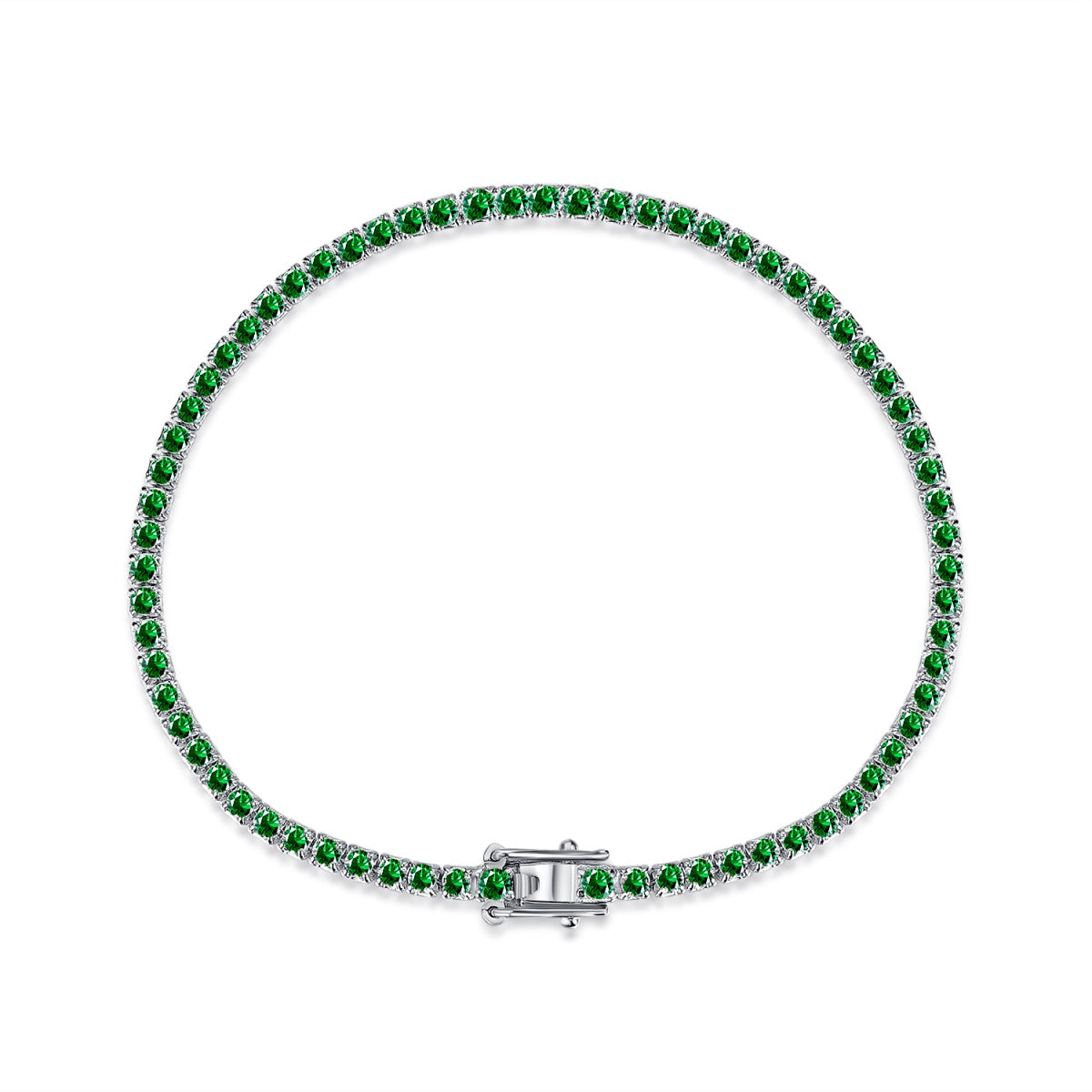 [Lumi Jewellery]Dazzling Colorful Round Cut Daily Bracelet