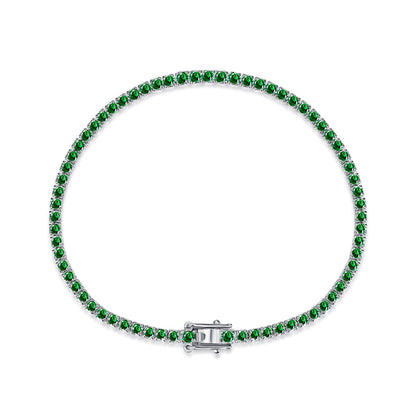 [Lumi Jewellery]Dazzling Colorful Round Cut Daily Bracelet