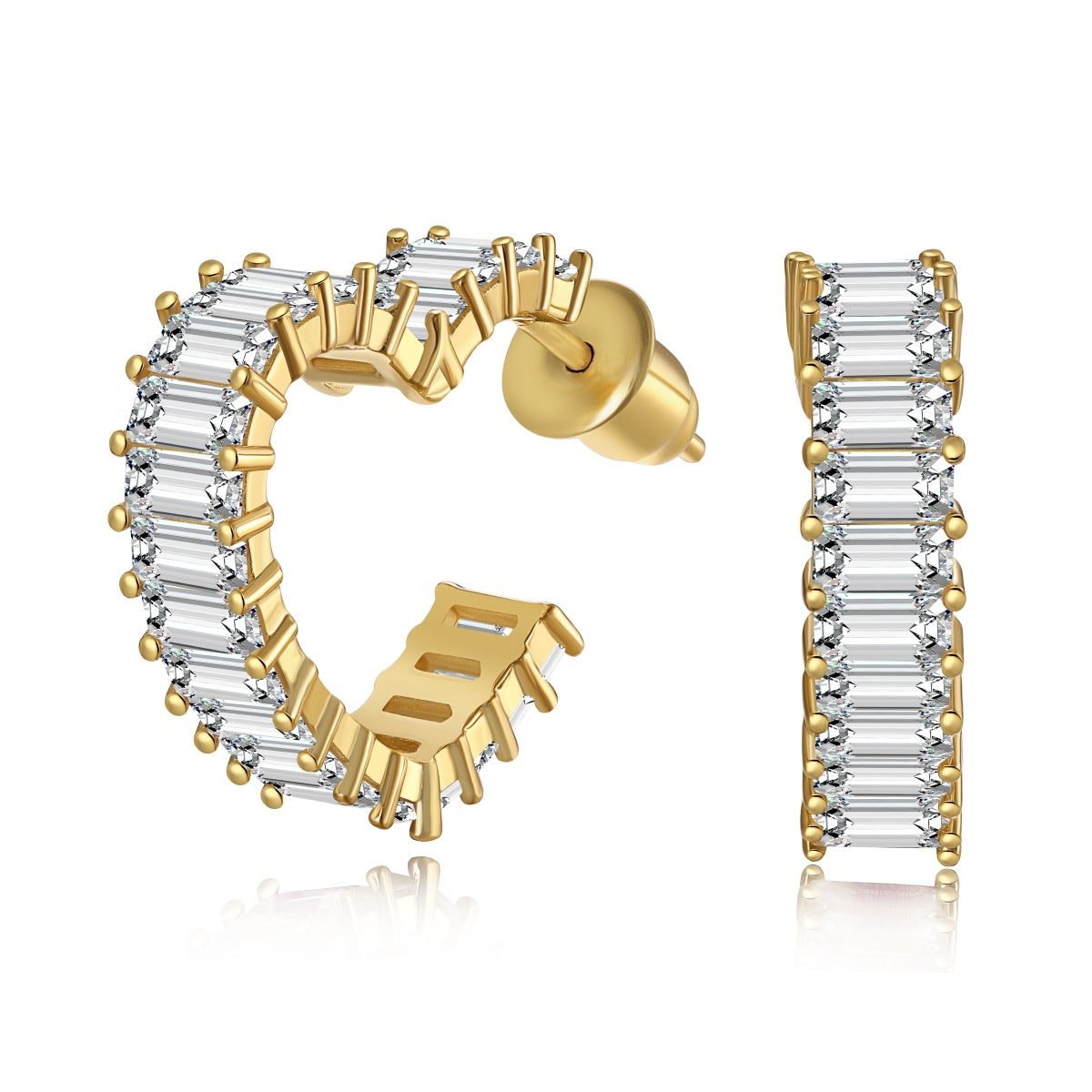 [Lumi Jewellery]Radiant Heart Cutout Earrings