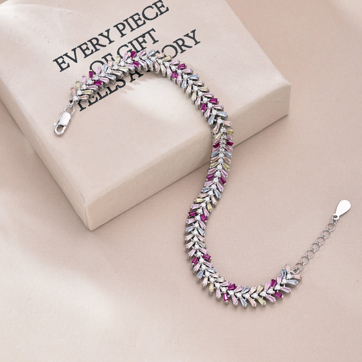 [Lumi Jewellery]Dainty Radiant Emerald Cut Daily Bracelet