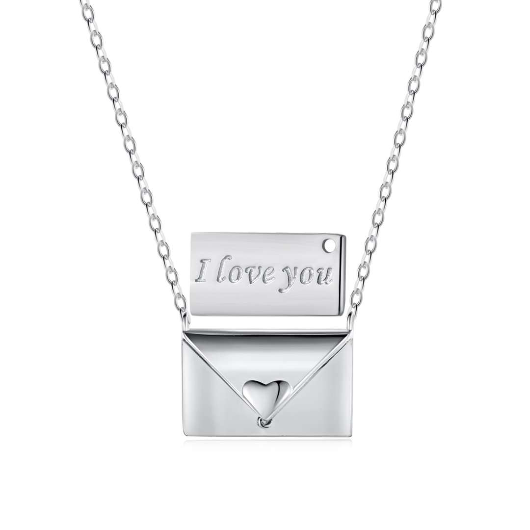 [Lumi Jewellery]Envelope Heart Shape Mother's Day Necklace