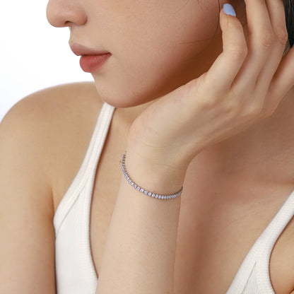 [Lumi Jewellery]Dazzling Sparkling Round Cut Daily Bracelet