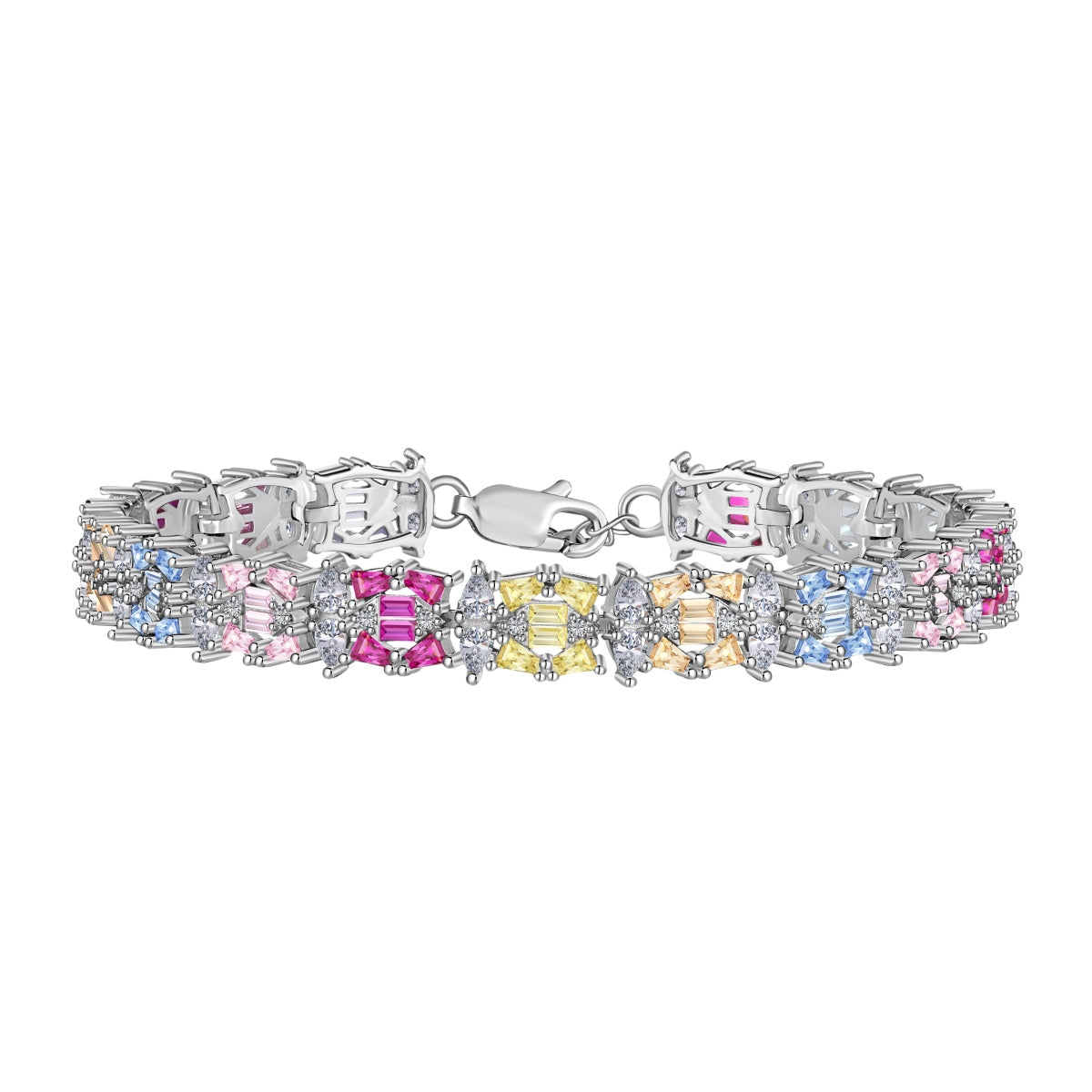 [Lumi Jewellery]Delicate Colorful Multi Cut Party Bracelet