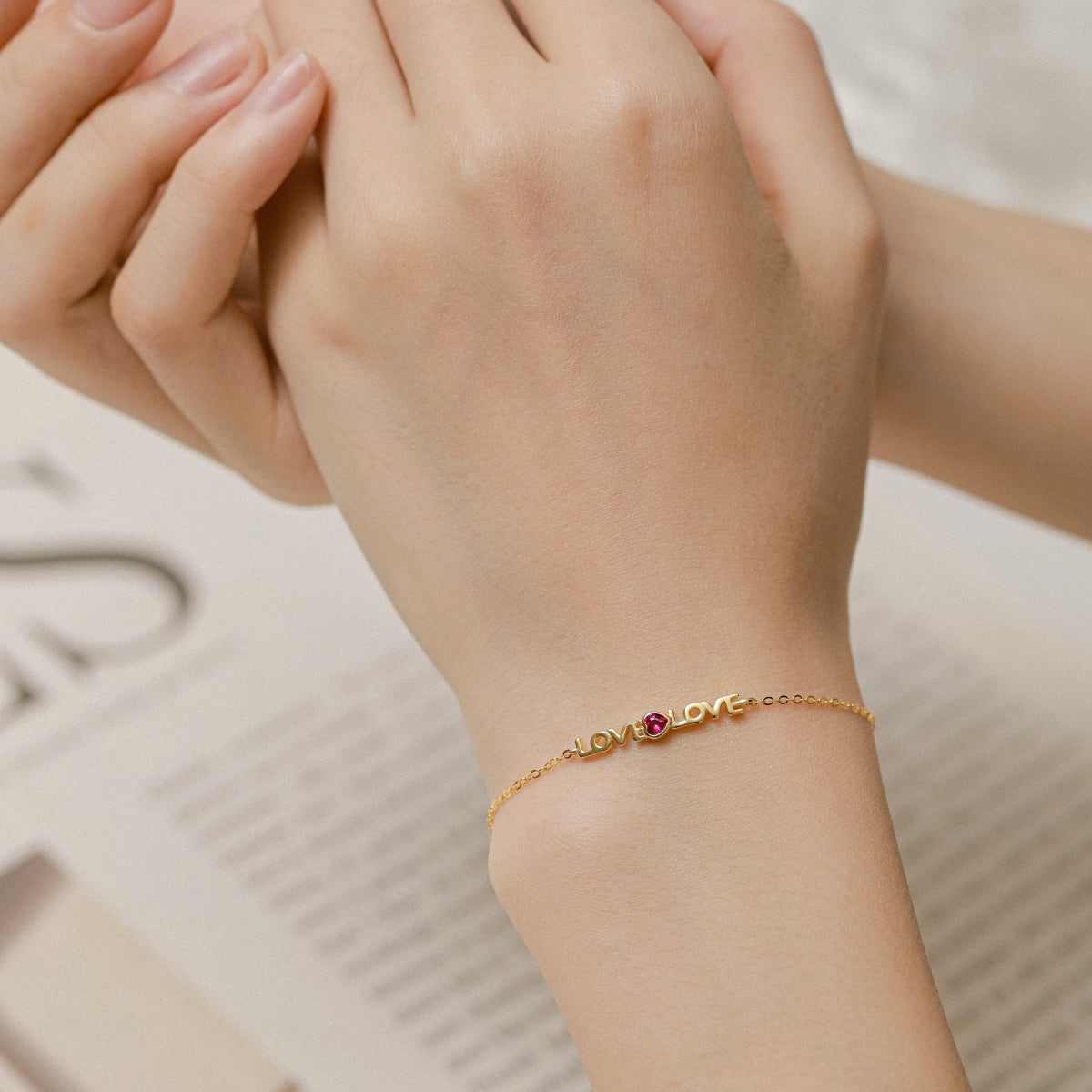 [Lumi Jewellery]Romantic Heart Shape Lover Bracelet