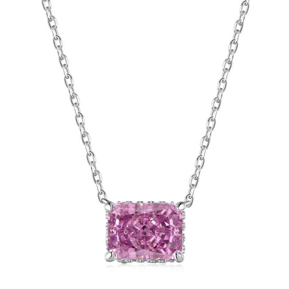 [Lumi Jewellery]Luxurious Square Shape Colorful Necalack