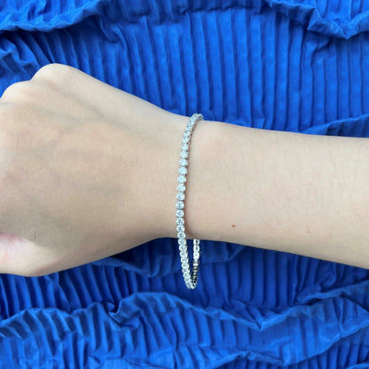 [Lumi Jewellery]Sparkling Round Cut Daily Bracelet