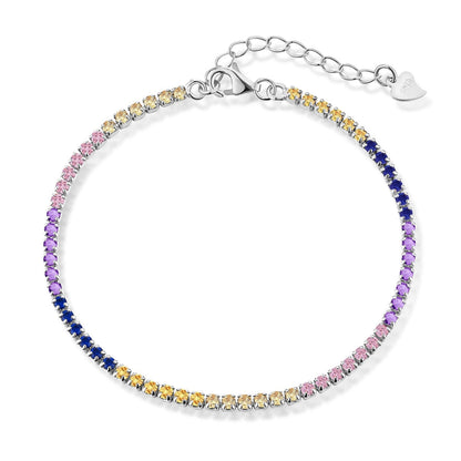 [Lumi Jewellery]Radiant Shinning Princess Cut Tennis Bracelet