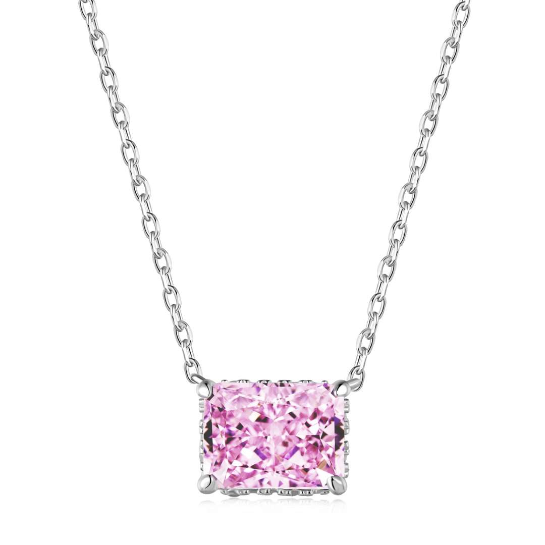[Lumi Jewellery]Luxurious Square Shape Colorful Necalack