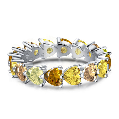 [Lumi Jewellery]0.25 Carat Radiant Romance Heart Cut Lover Ring