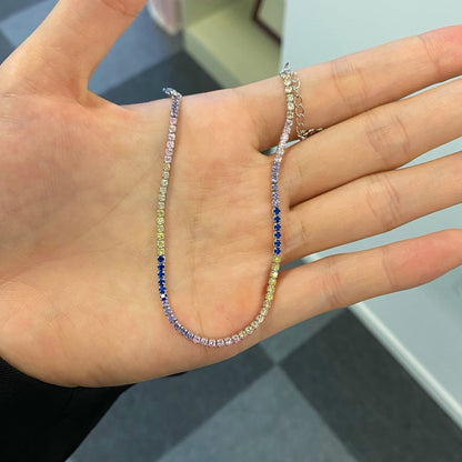 [Lumi Jewellery]Radiant Shinning Princess Cut Tennis Bracelet