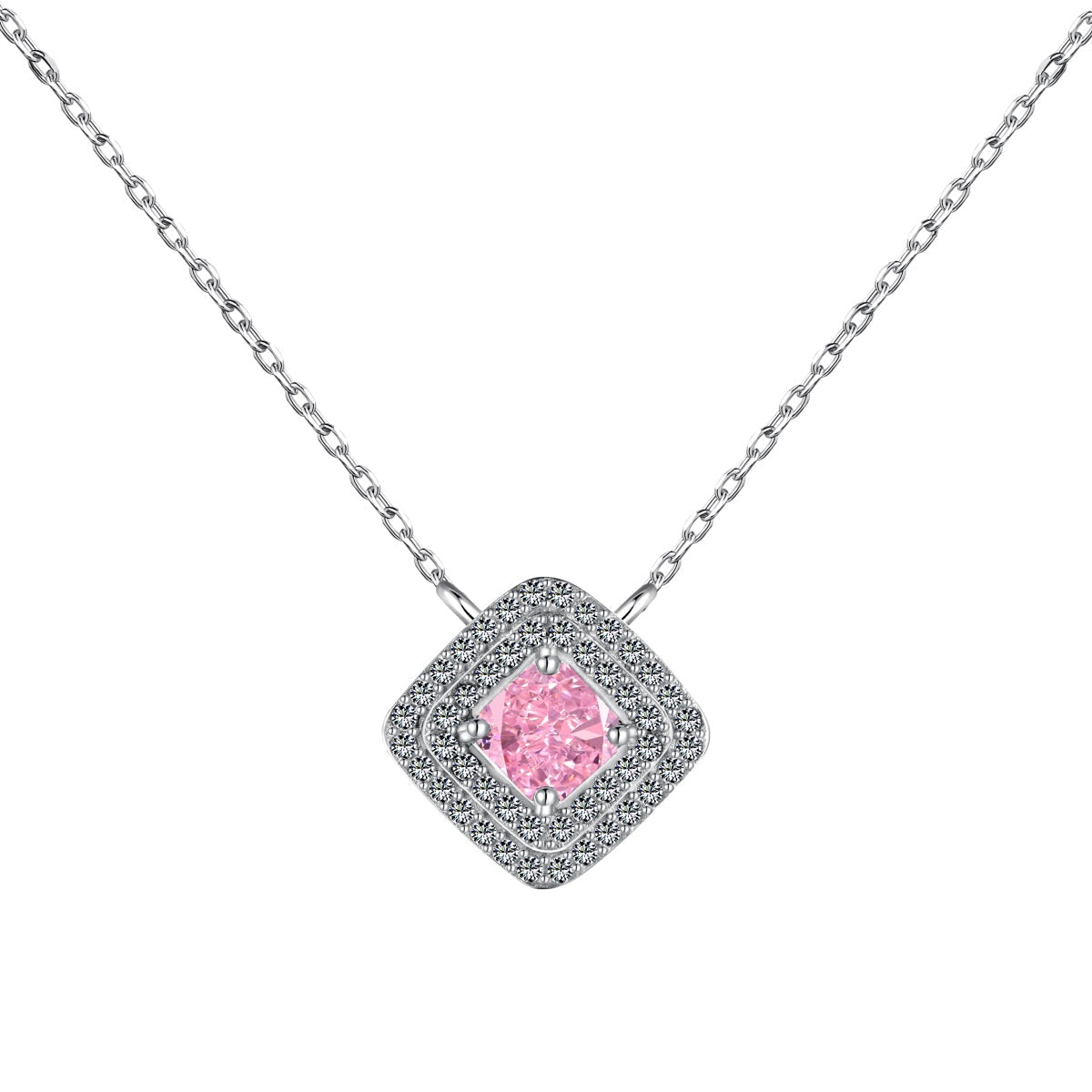 [Lumi Jewellery]Sparkling Asscher Cut Necklace