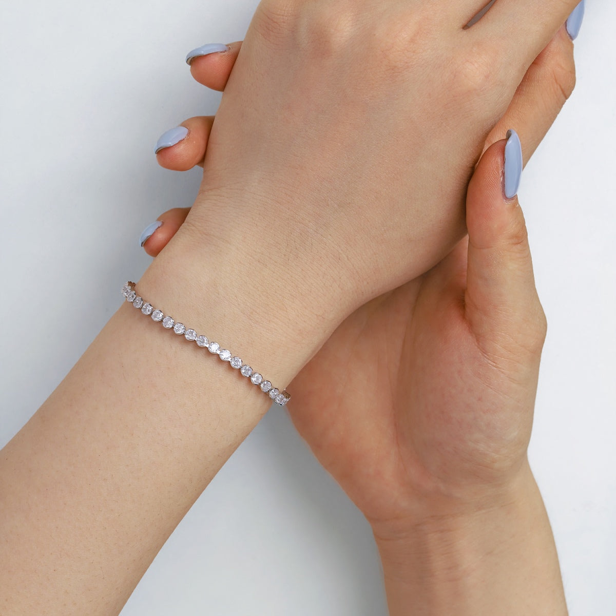 [Lumi Jewellery]Ornate  Sparkling Round Cut Daily Bracelet