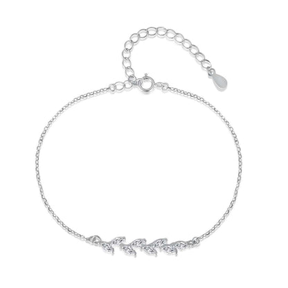 [Lumi Jewellery]Elegant Wheat Leaves Shape Bracelet