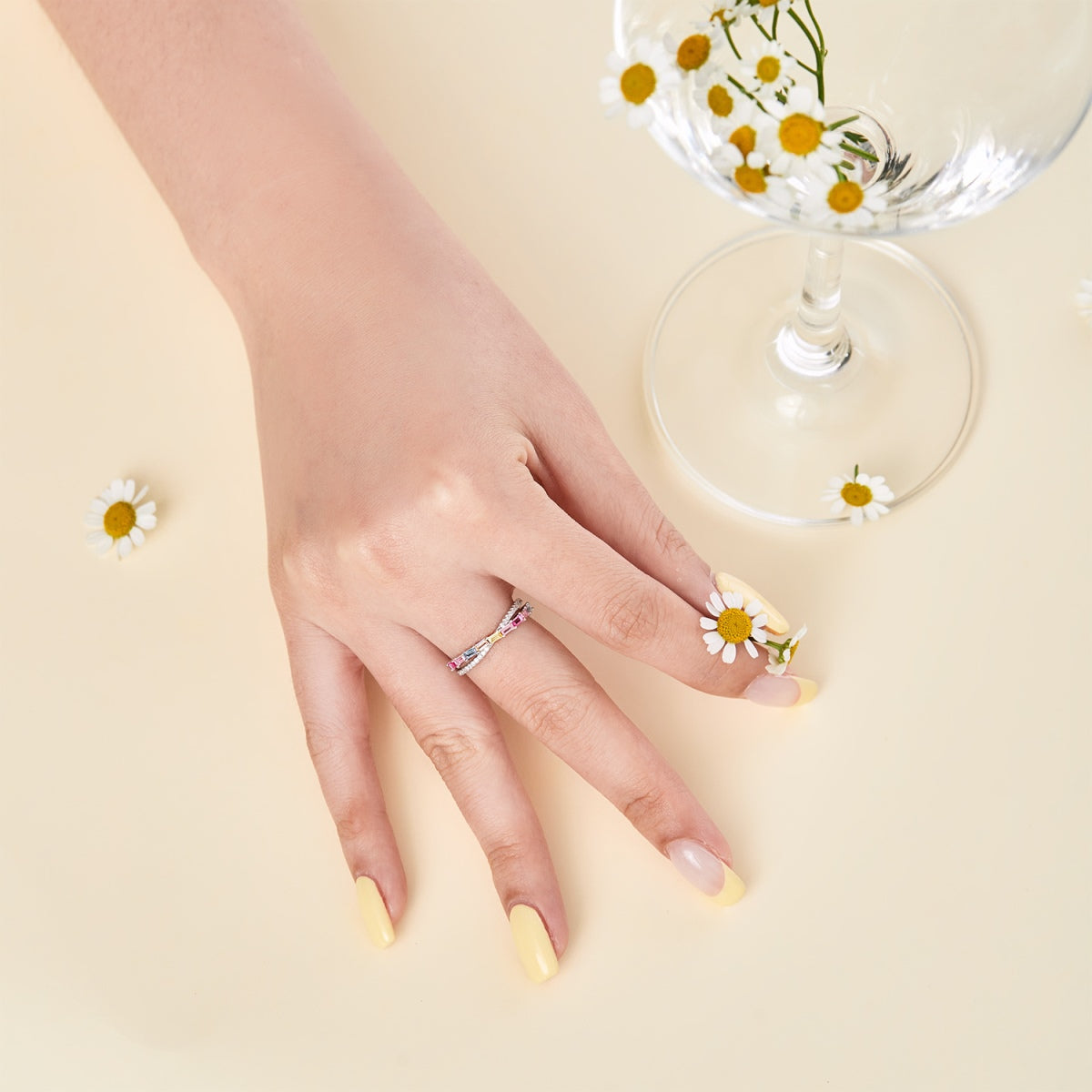 [Lumi Jewellery]Energetic Elegant Radiant Cut Party Ring