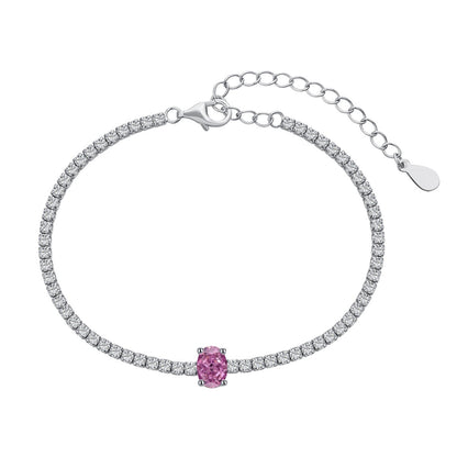 [Lumi Jewellery]0.75 Carat Exquisite Oval Cut Daily Bracelet