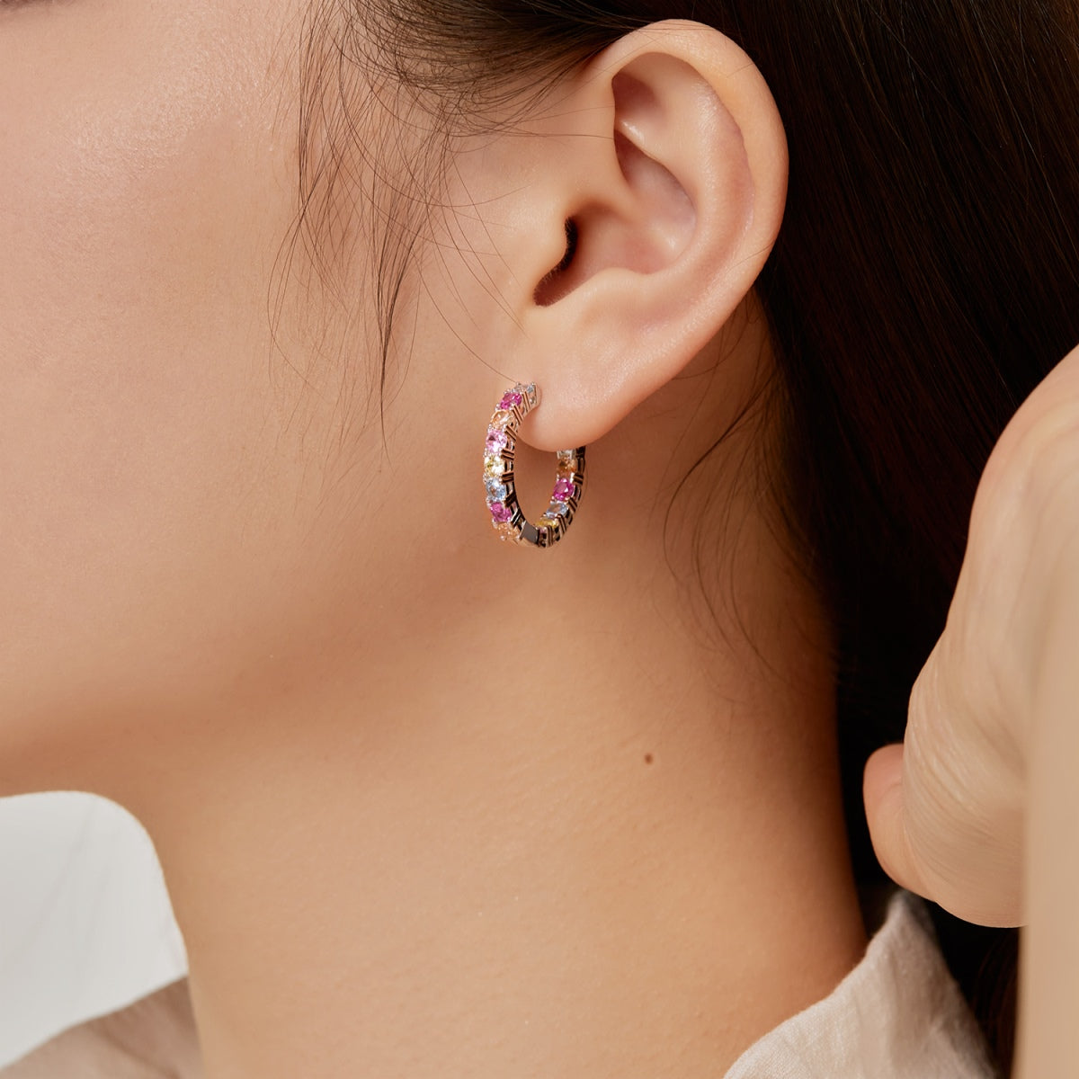 [Lumi Jewellery]Unique Round Cut Daily Earrings