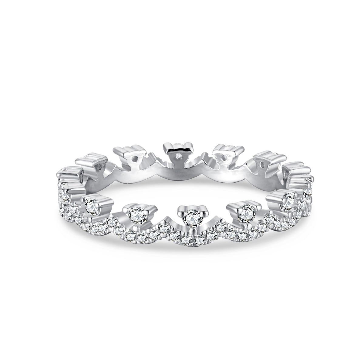 [Lumi Jewellery]Elegant Resplendent Round Shape Party Ring