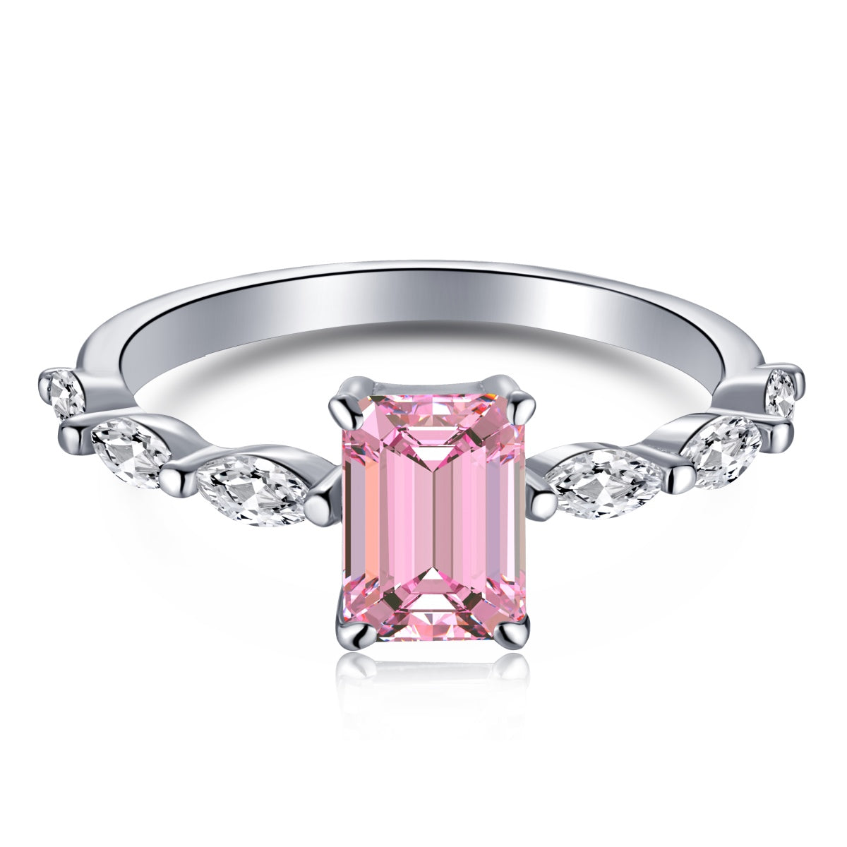 [Lumi Jewellery]1.0 Carat Dainty Resplendent Radiant Cut Daily Ring