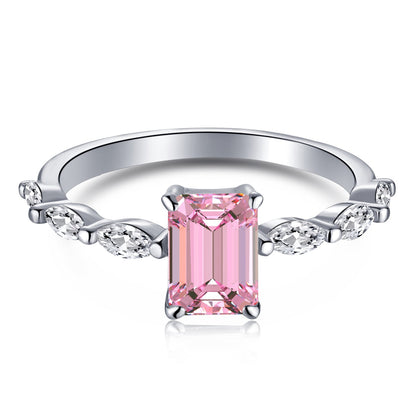 [Lumi Jewellery]1.0 Carat Dainty Resplendent Radiant Cut Daily Ring