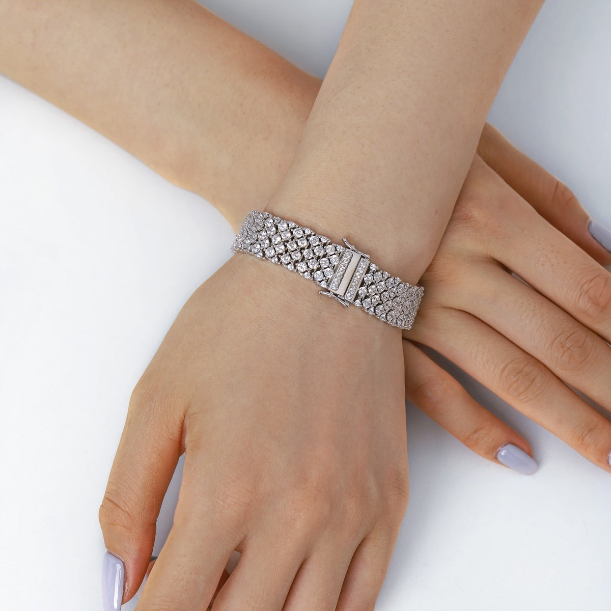 [Lumi Jewellery]Ornate Elegant Round Cut Party Bracelet