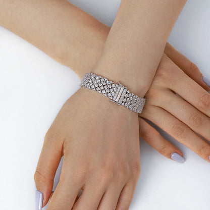 [Lumi Jewellery]Ornate Elegant Round Cut Party Bracelet