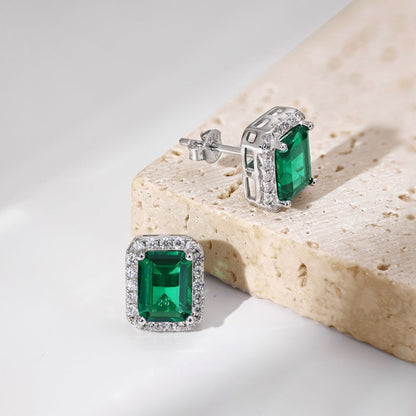 [Lumi Jewellery]Luxurious Dainty Emerald Cut Banquet Earrings