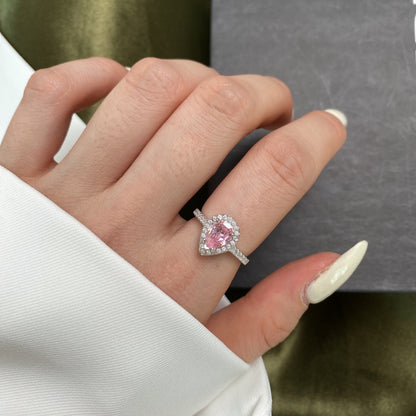 [Lumi Jewellery]1.0 Carat Luxurious Resplendent Water Drop Shape Wedding Ring