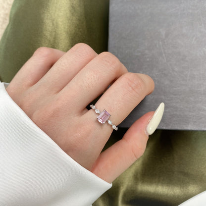 [Lumi Jewellery]1.0 Carat Dainty Resplendent Radiant Cut Daily Ring