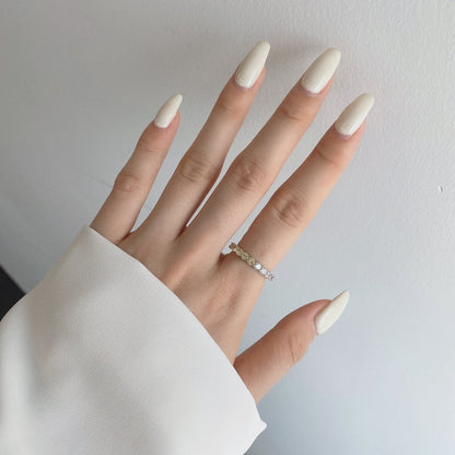 [Lumi Jewellery]Sparkling Round Cut Tennis Ring