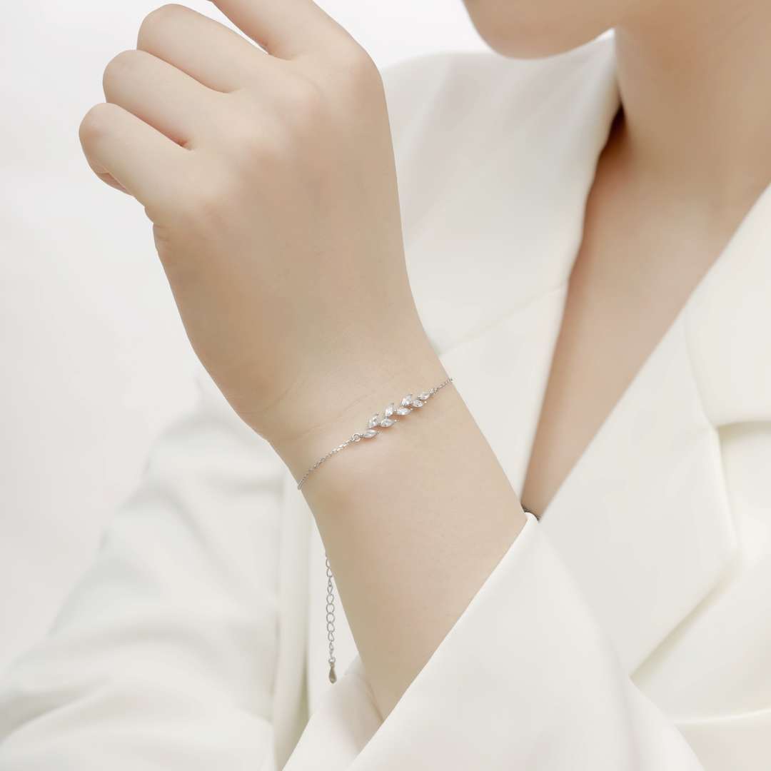 [Lumi Jewellery]Elegant Wheat Leaves Shape Bracelet