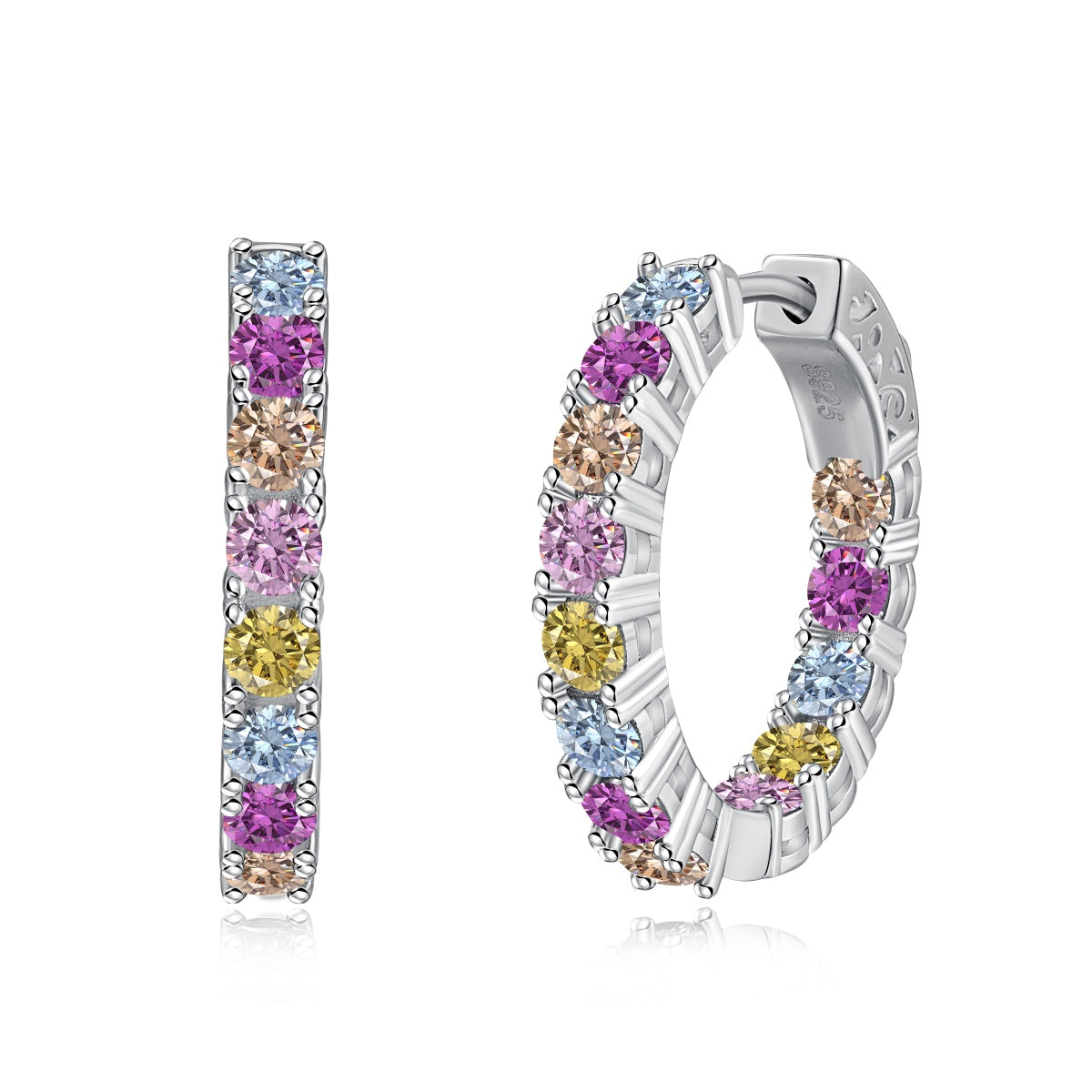 [Lumi Jewellery]Unique Round Cut Daily Earrings