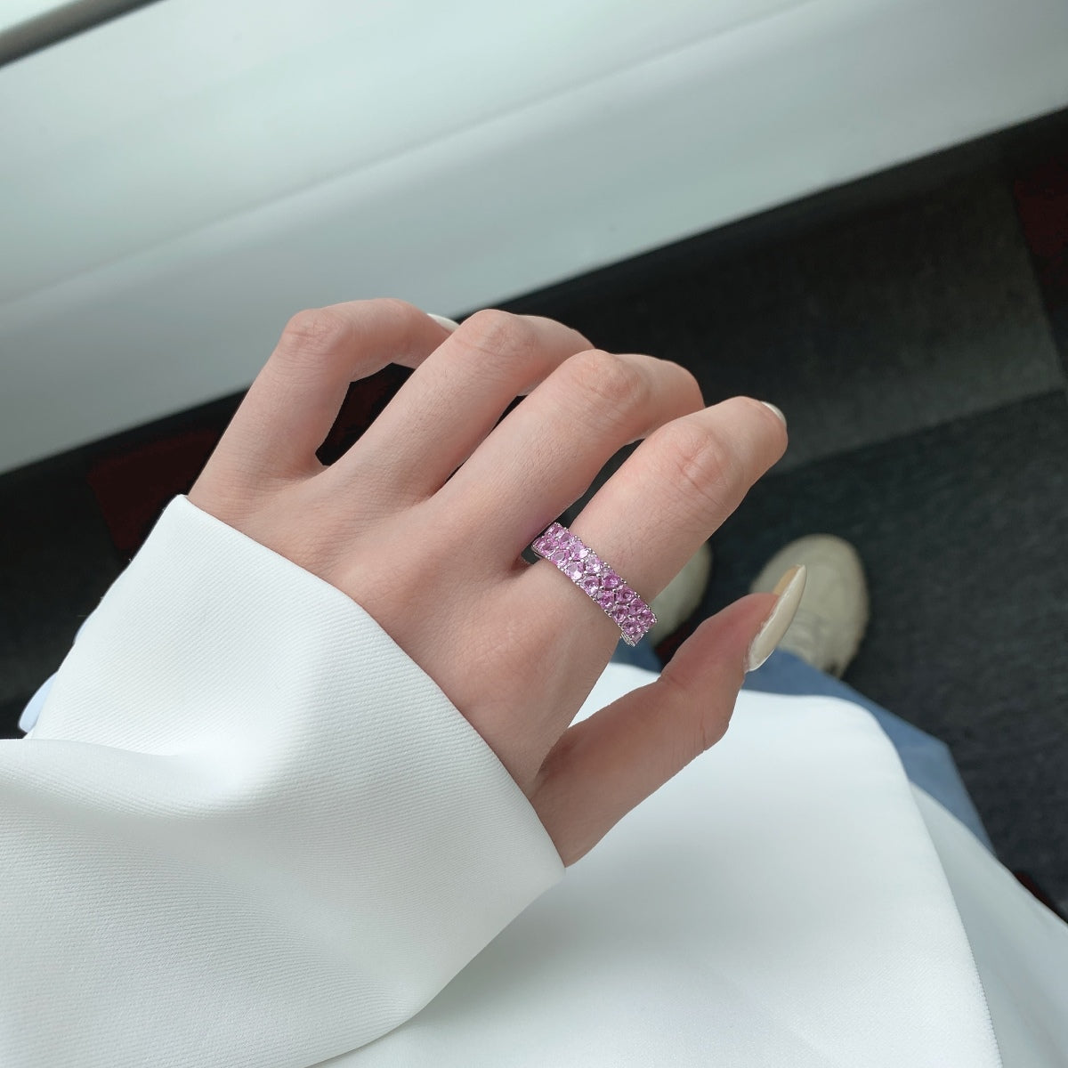 [Lumi Jewellery]Sparkling Full Heart Ring