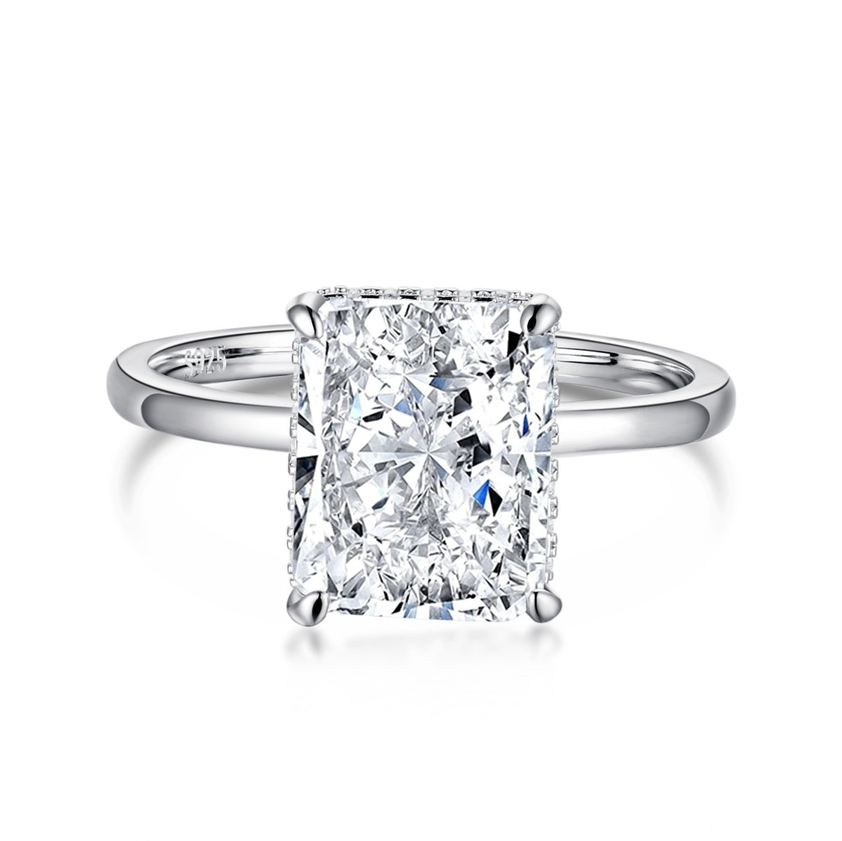 [Lumi Jewellery]4.0 Carat Ornate Enchanting Radiand Cut Banquet Ring