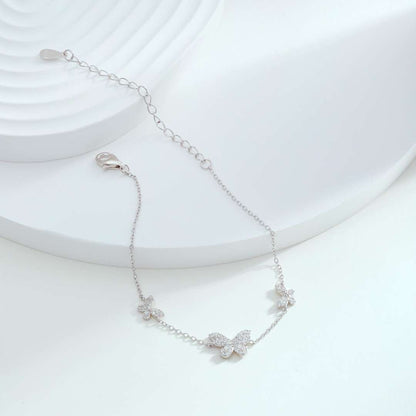 [Lumi Jewellery]Delicate Butterfly Pendant Bracelet