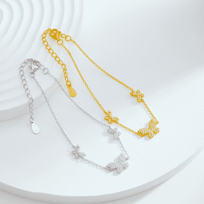 [Lumi Jewellery]Delicate Butterfly Pendant Bracelet