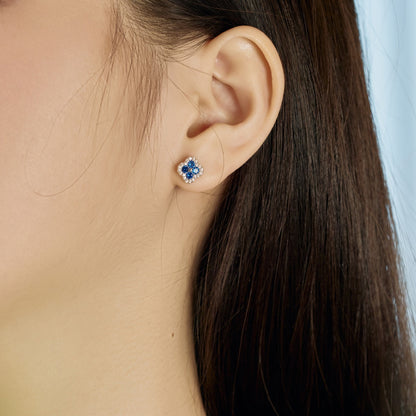 [Lumi Jewellery]Four-Leaf Clover Flower Shaped Earrings