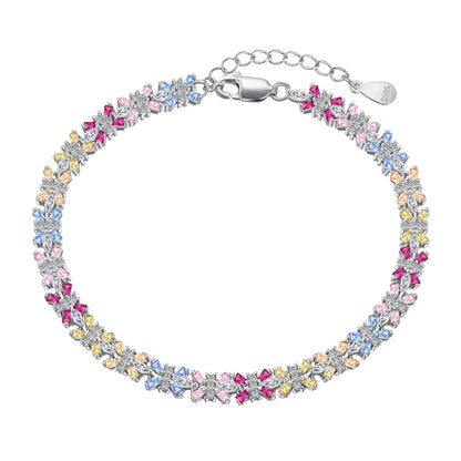 [Lumi Jewellery]Radiant Colorful Emerald Cut Party Bracelet