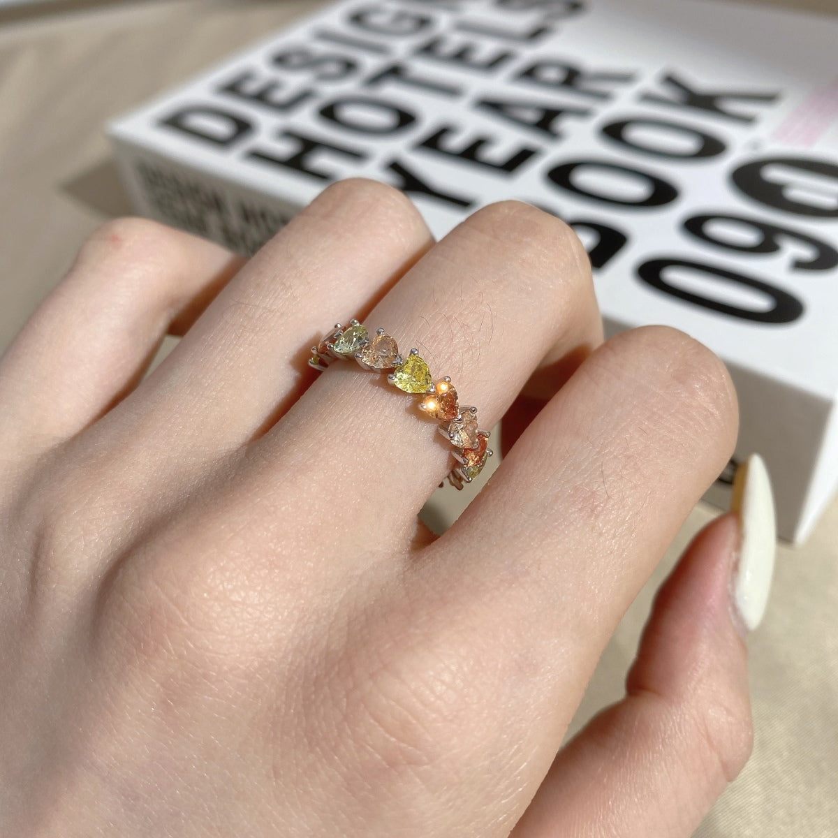 [Lumi Jewellery]0.25 Carat Radiant Romance Heart Cut Lover Ring