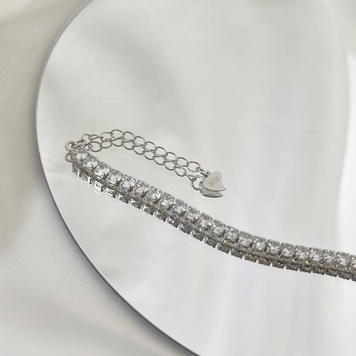 [Lumi Jewellery]Sparkling Round Cut Daily Bracelet