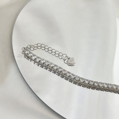 [Lumi Jewellery]Sparkling Round Cut Daily Bracelet