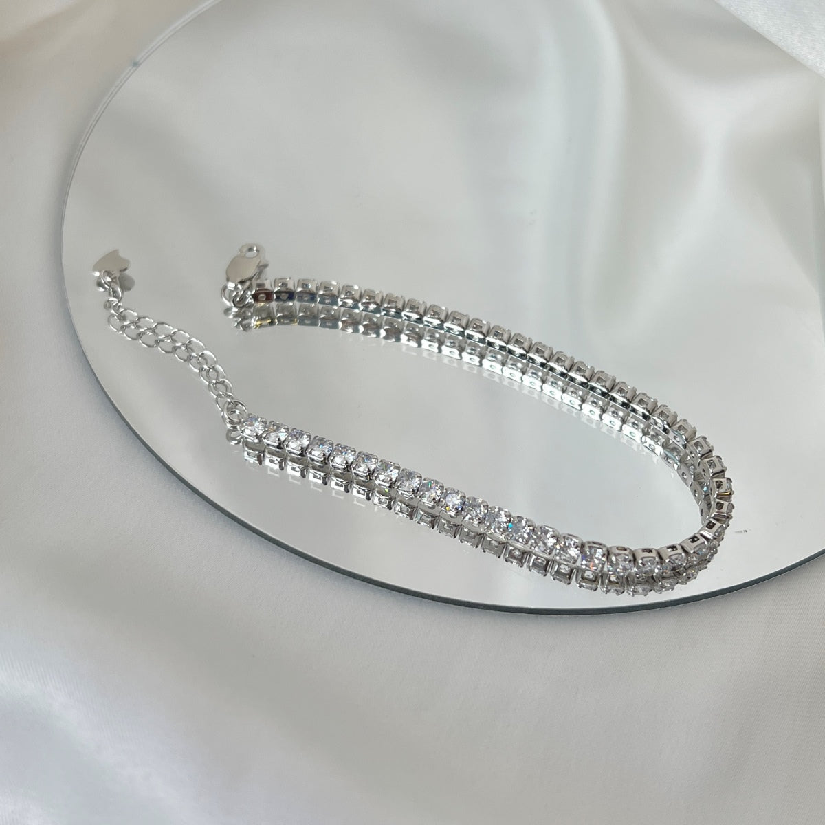 [Lumi Jewellery]Sparkling Round Cut Daily Bracelet