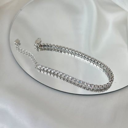 [Lumi Jewellery]Sparkling Round Cut Daily Bracelet